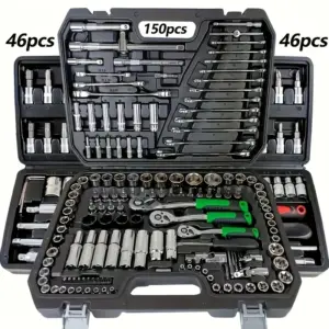 150/46pcs Auto Mechanical Repair Tool Set, Multifunctional with Socket, Wrench And Ratchet Set, Auto Repair, Mechanical Toolkit - AliExpress 1420